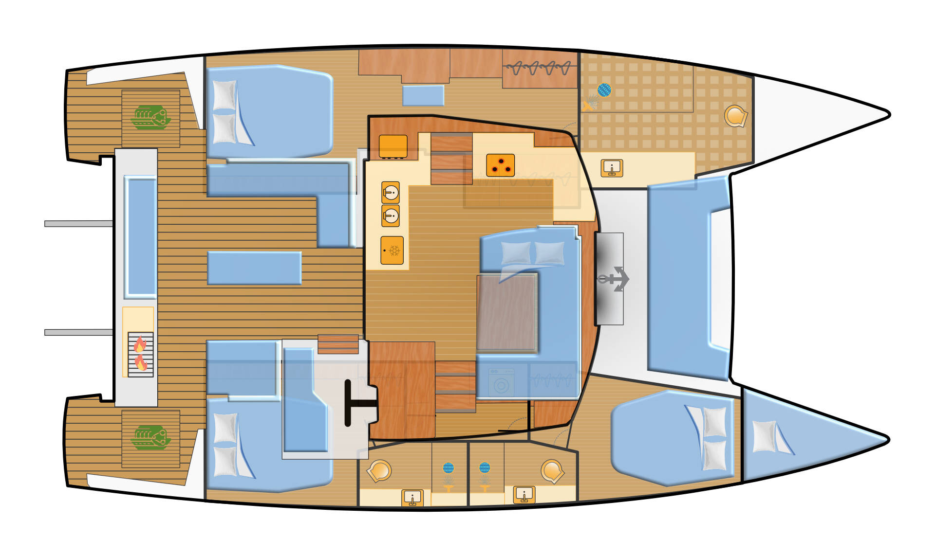 Fountaine Pajot Elba 45, Protea