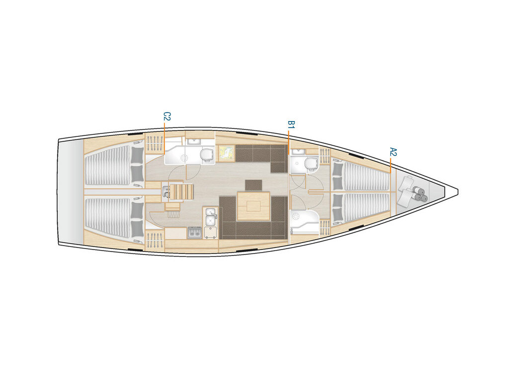 Hanse 458, Mika