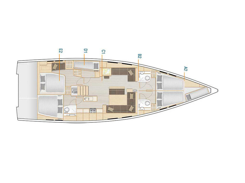 Hanse 548, Stargazing